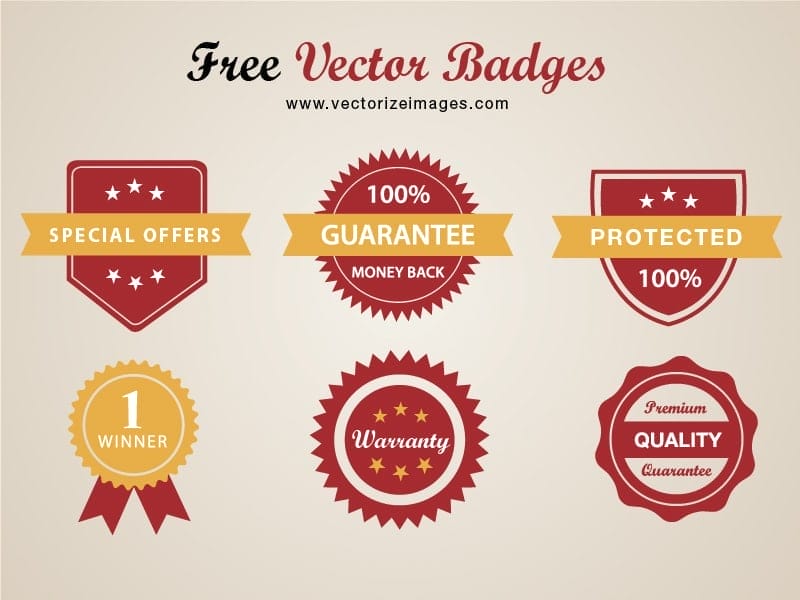 Free Vector Badges