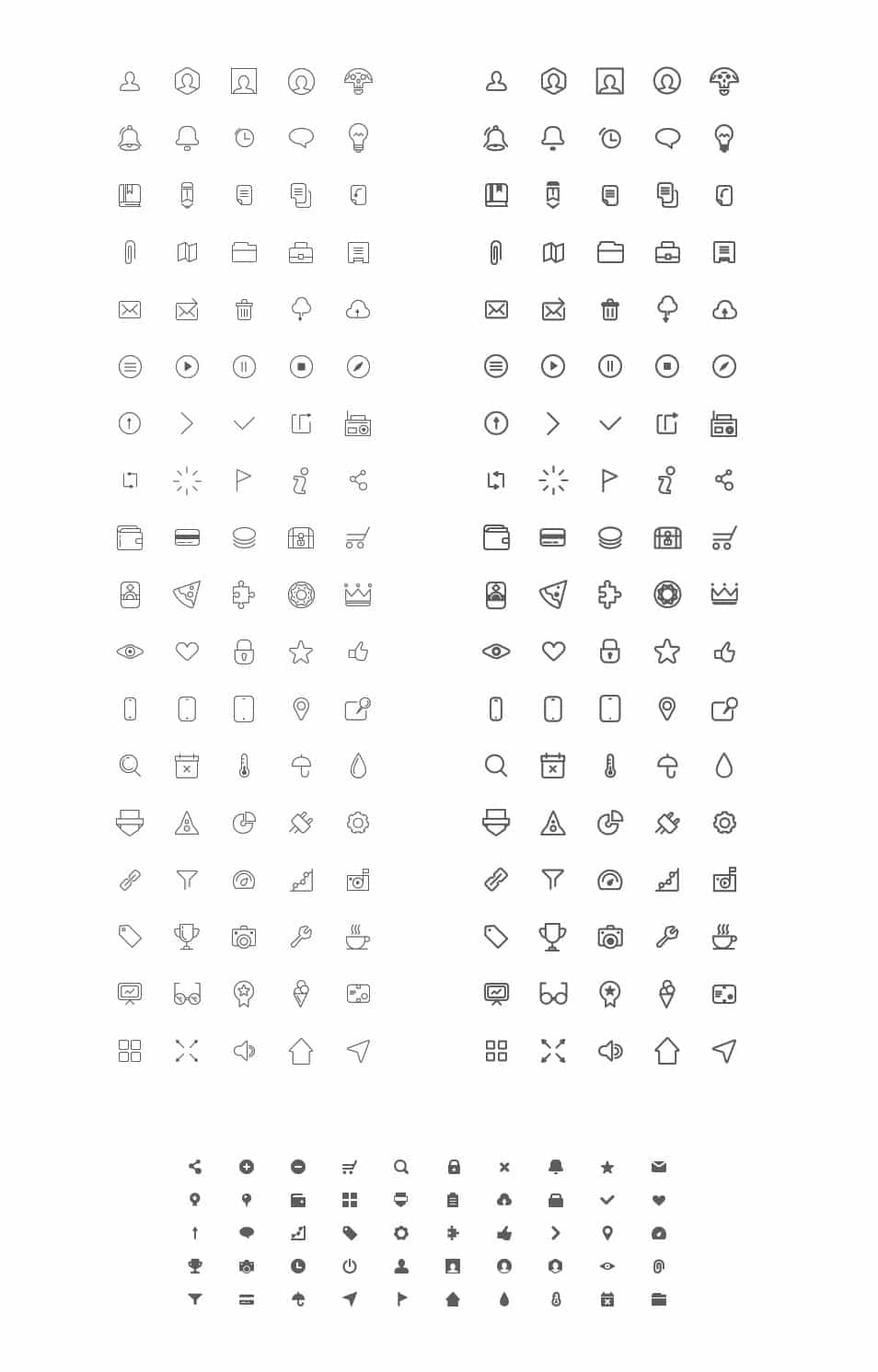 Free Wireframe Icons