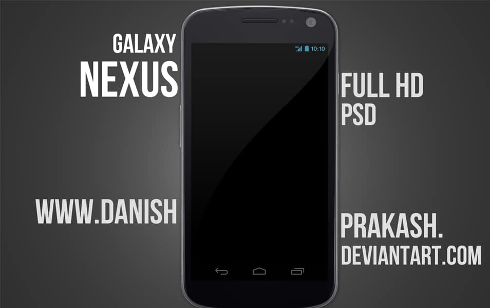 300+ Smartphone Mockup PSD Templates 137 Galaxy Nexus psd