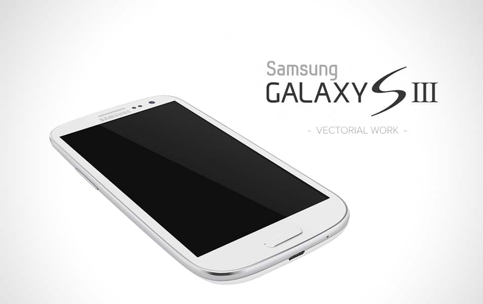 300+ Smartphone Mockup PSD Templates 126 Galaxy S3 White Mockup PSD