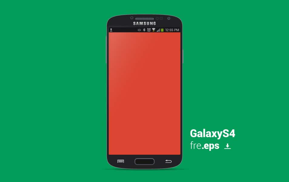 Galaxy S4 vector template