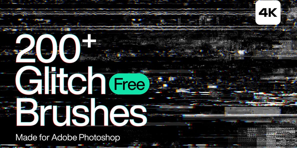 Collection of Best Photoshop Brushes 302 Glitch Photoshop Brushes
