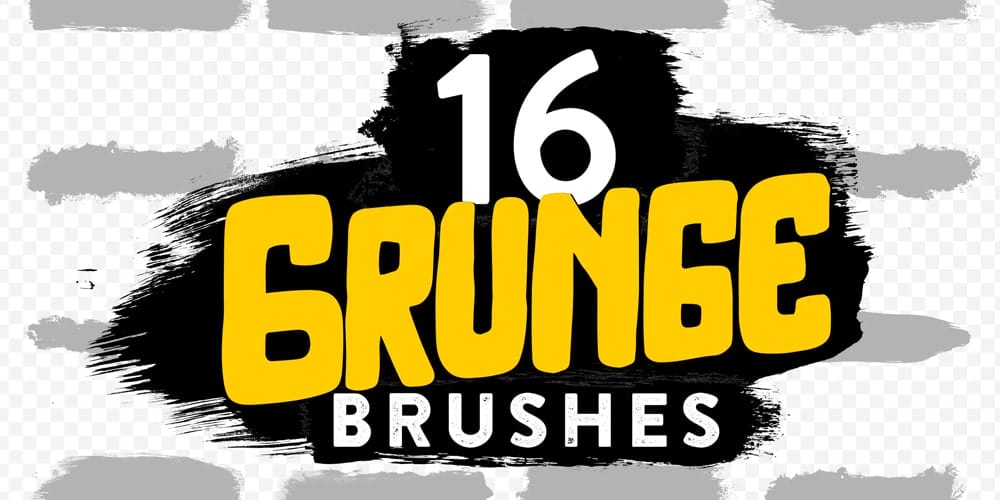 Collection of Best Photoshop Brushes 11 Grunge Strokes PS Brushes