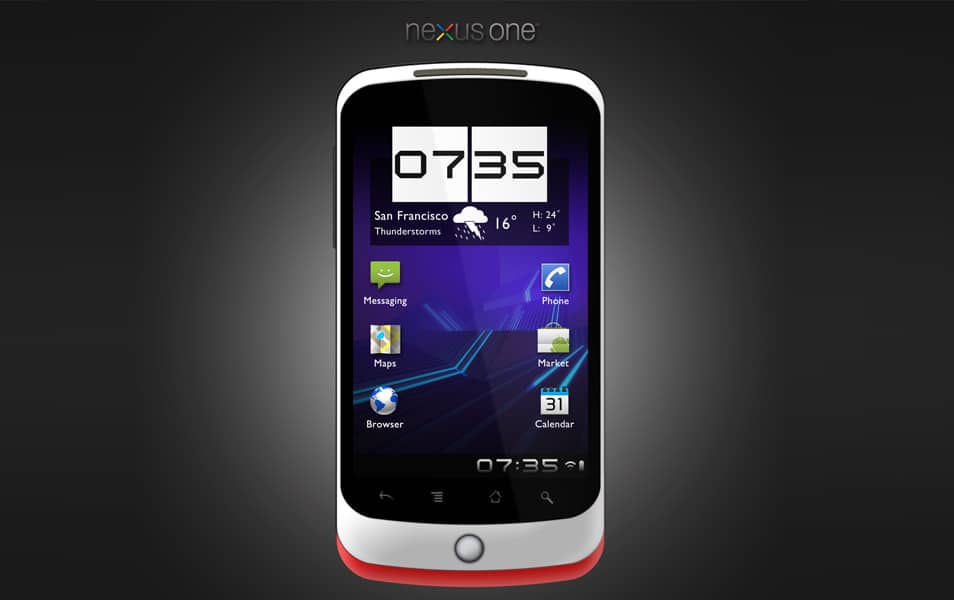 300+ Smartphone Mockup PSD Templates 165 HTC Nexus One PSD