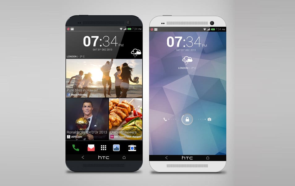 HTC One 2 PSD Mockup