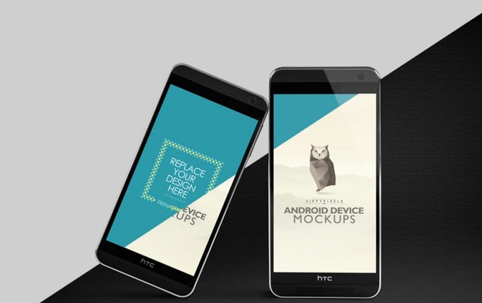 300+ Smartphone Mockup PSD Templates 153 HTC One M8 Mockup