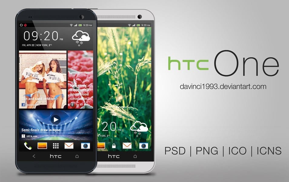 HTC One PSD