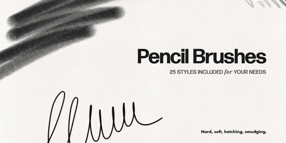 Collection of Best Photoshop Brushes 214 Hand-Drawn Styles Pencil Brushes