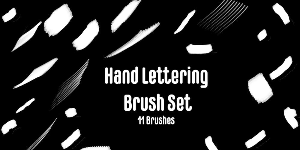 Collection of Best Photoshop Brushes 298 Hand Lettering Brush Set