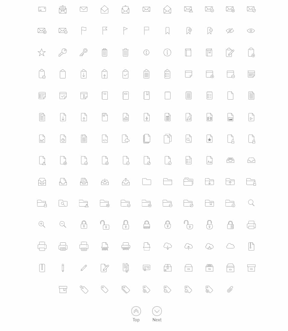 250+ Ultimate Collection of Free Line Icon Sets 185 Hawcons – 500 free iconset