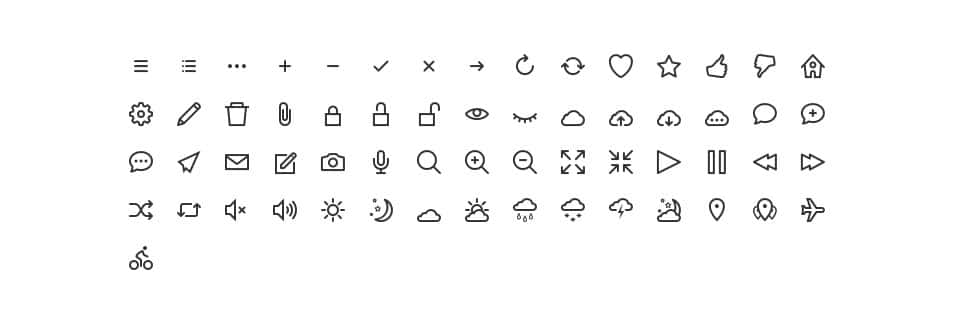 250+ Ultimate Collection of Free Line Icon Sets 89 Hicons