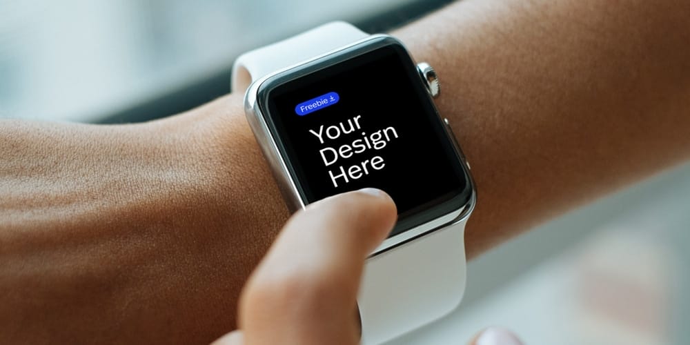 High Resolution Apple Watch Mockup PSD