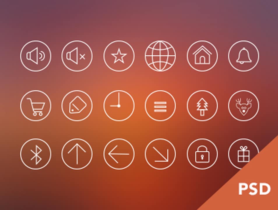250+ Ultimate Collection of Free Line Icon Sets 41 Icons Freebie PSD