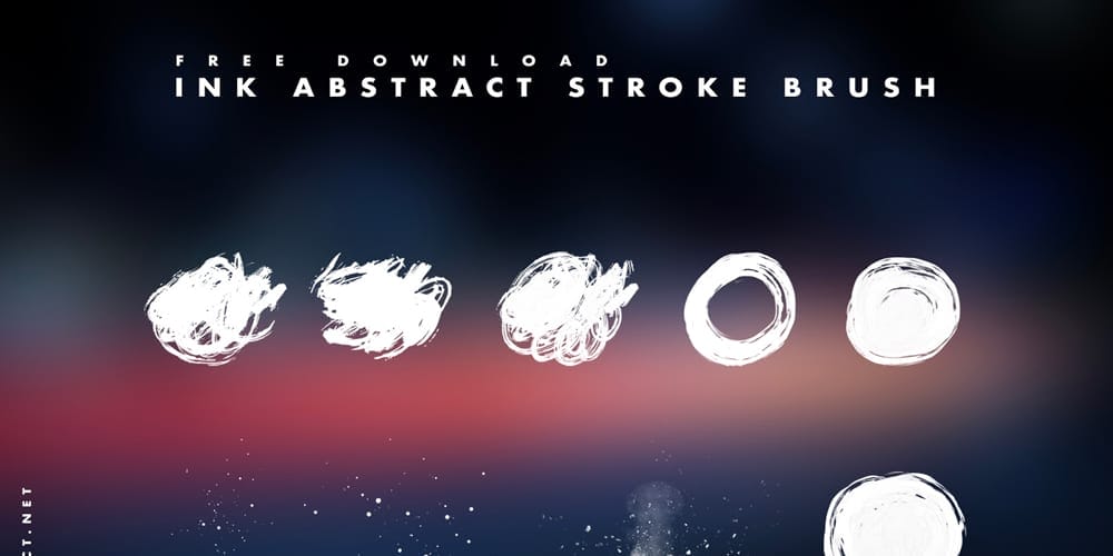 Collection of Best Photoshop Brushes 209 Ink Abstract Stroke Brush