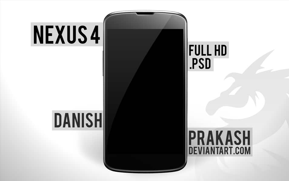 300+ Smartphone Mockup PSD Templates 231 LG Nexus 4 PSD