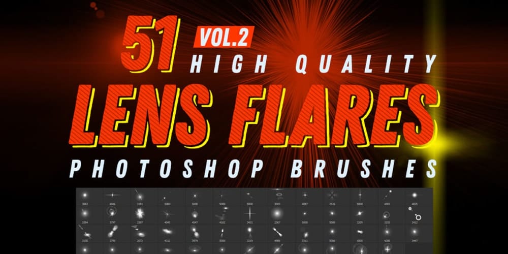 Collection of Best Photoshop Brushes 239 Lens Flares Photoshop Brushes