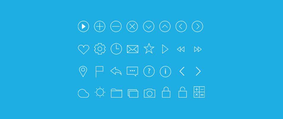 250+ Ultimate Collection of Free Line Icon Sets 100 Line Icons