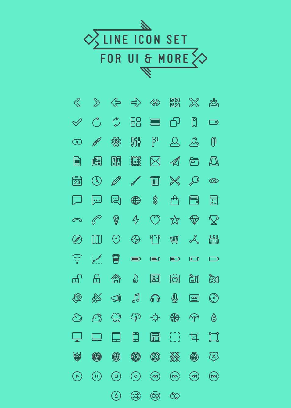 250+ Ultimate Collection of Free Line Icon Sets 69 Line icon set for UI & more