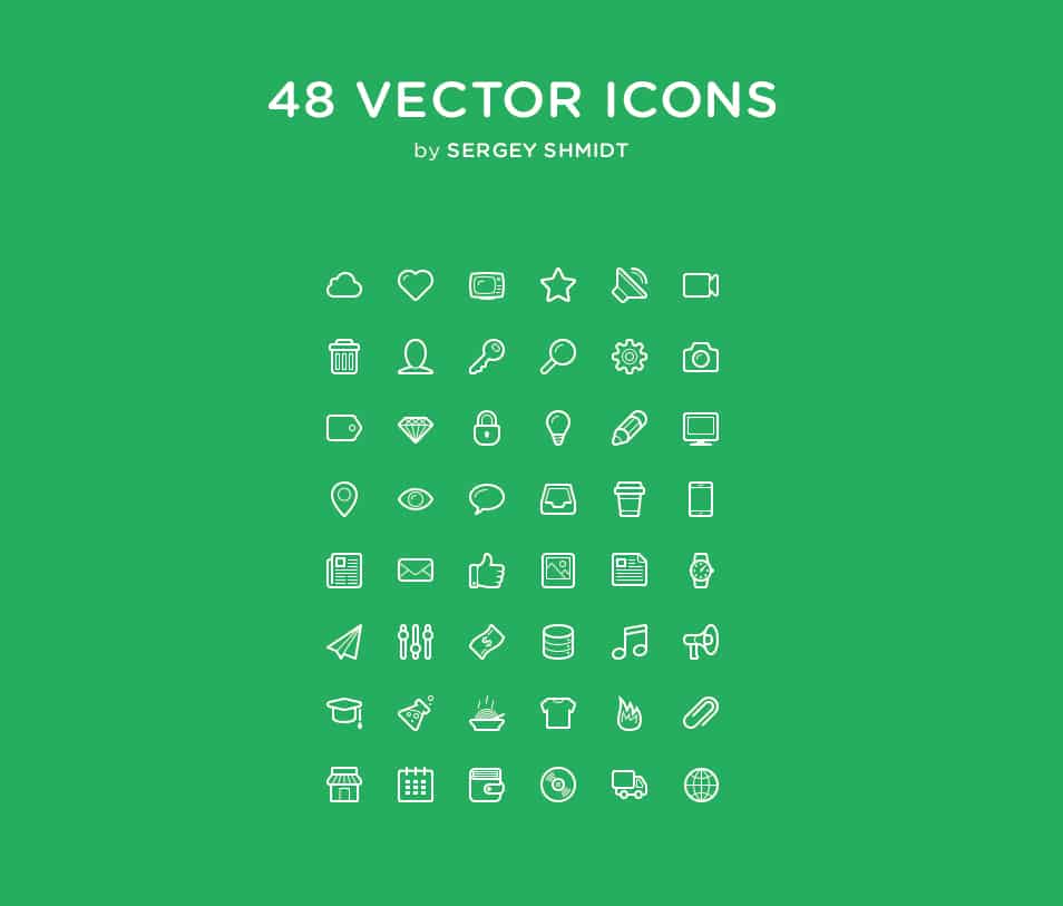 Linecons - 48 outline icons