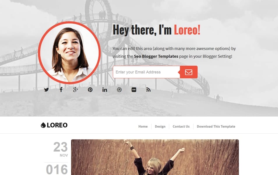 Loreo Responsive Blogger Template