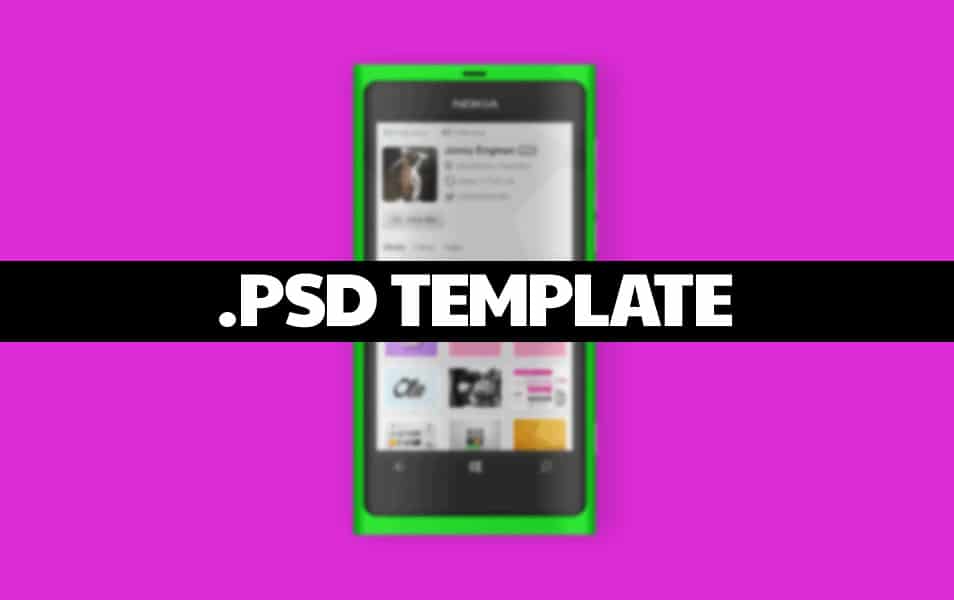 Lumia 800 mockup template