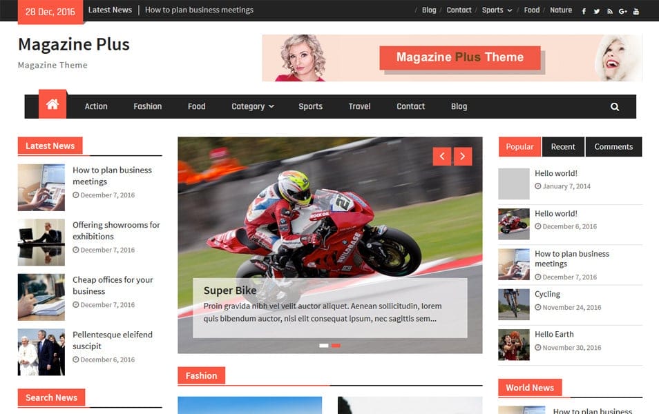 Magazine Plus Responsive WordPress Theme