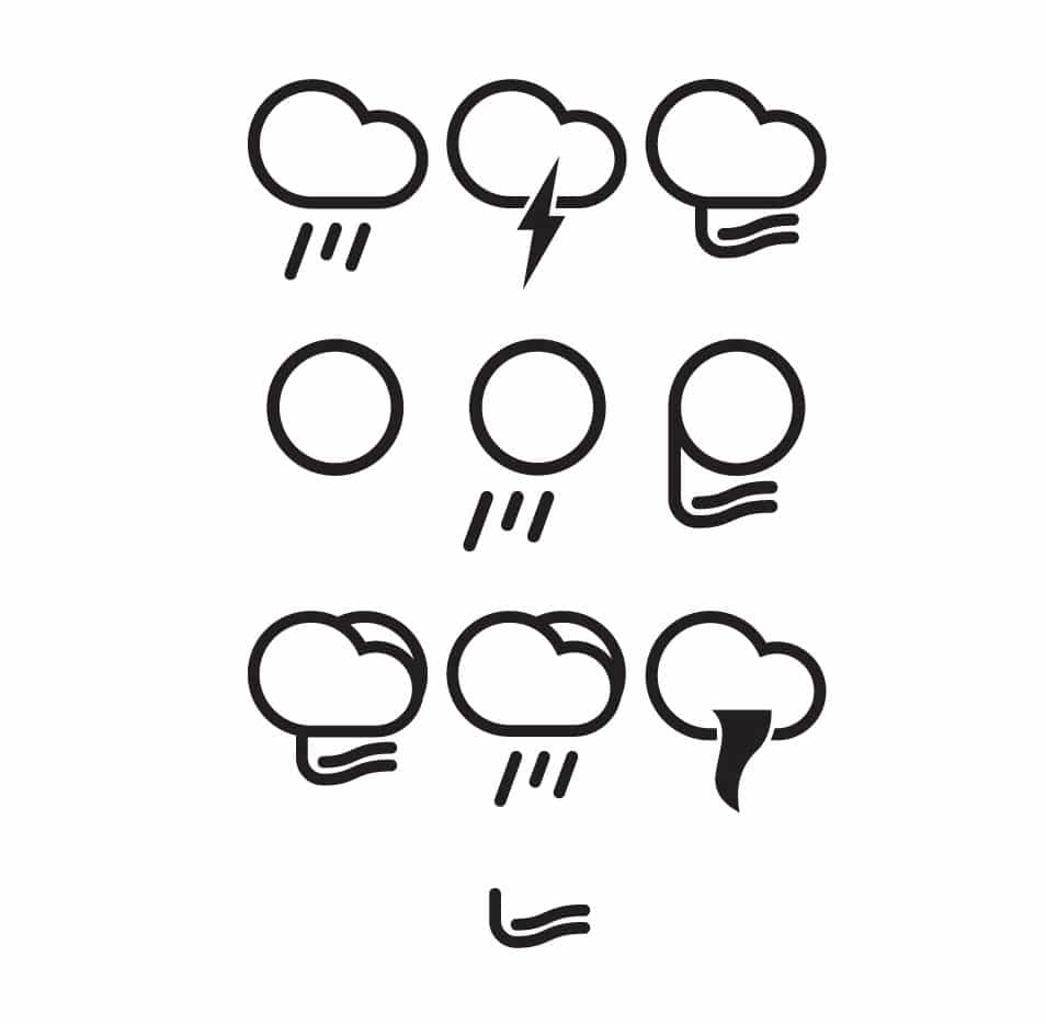 250+ Ultimate Collection of Free Line Icon Sets 133 Minimal Weather Icons