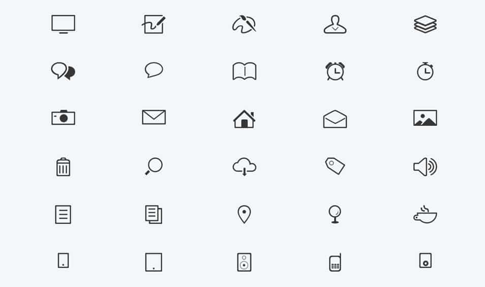 Modern Minimal Glyphs