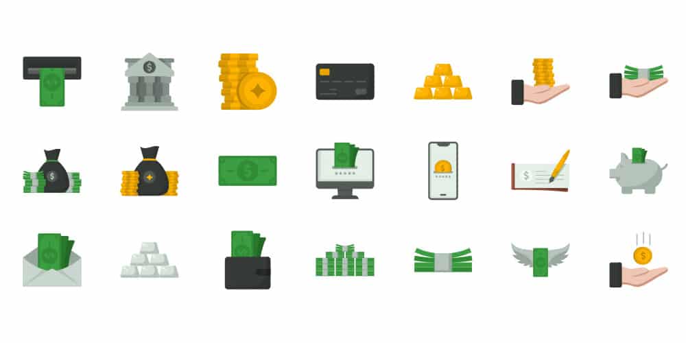Latest Collection of Free SVG Icons & Illustrations 267 Money and Banking Icons