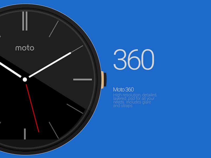 Moto 360 PSD