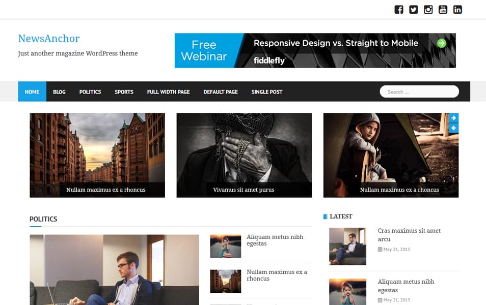 NewsAnchor Responsive WordPress Theme