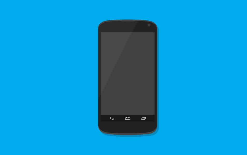 Nexus 4 Vector Mockup