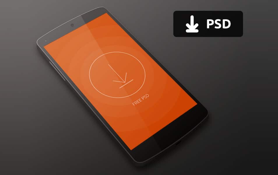 Nexus 5 Mockup PSD