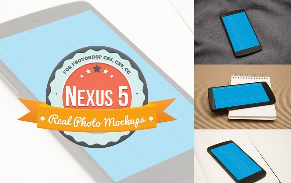 300+ Smartphone Mockup PSD Templates 199 Nexus 5 Product Mockups for Photoshop (PSDs)