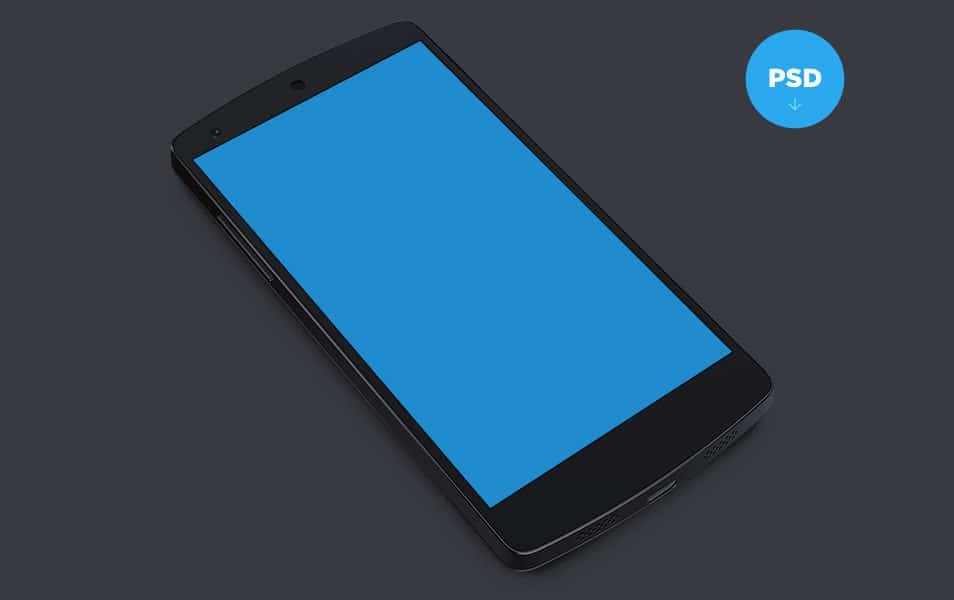 300+ Smartphone Mockup PSD Templates 198 Nexus 5 Template