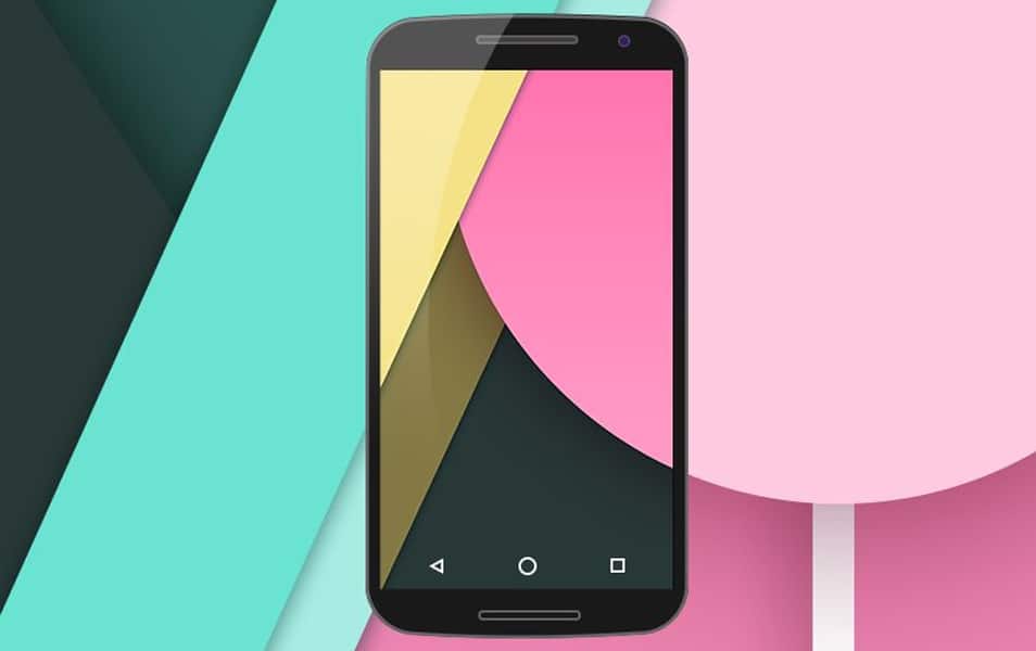 Nexus 6 flat mockup PSD