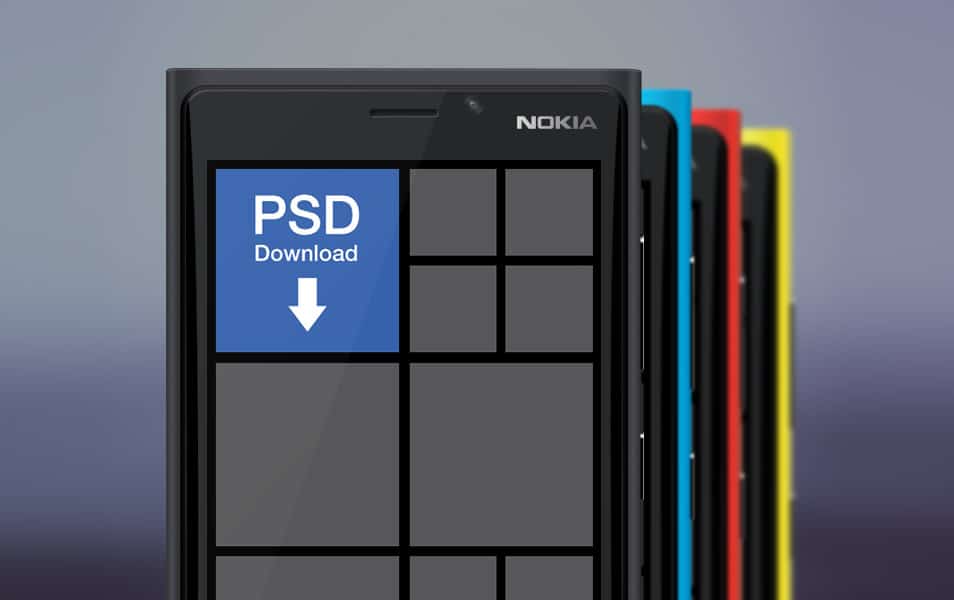 Nokia Lumia 920 Mockup psd