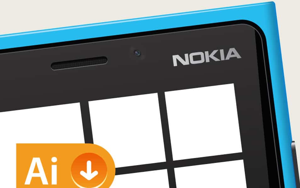 300+ Smartphone Mockup PSD Templates 291 Nokia Lumia 920 - Vector Resource
