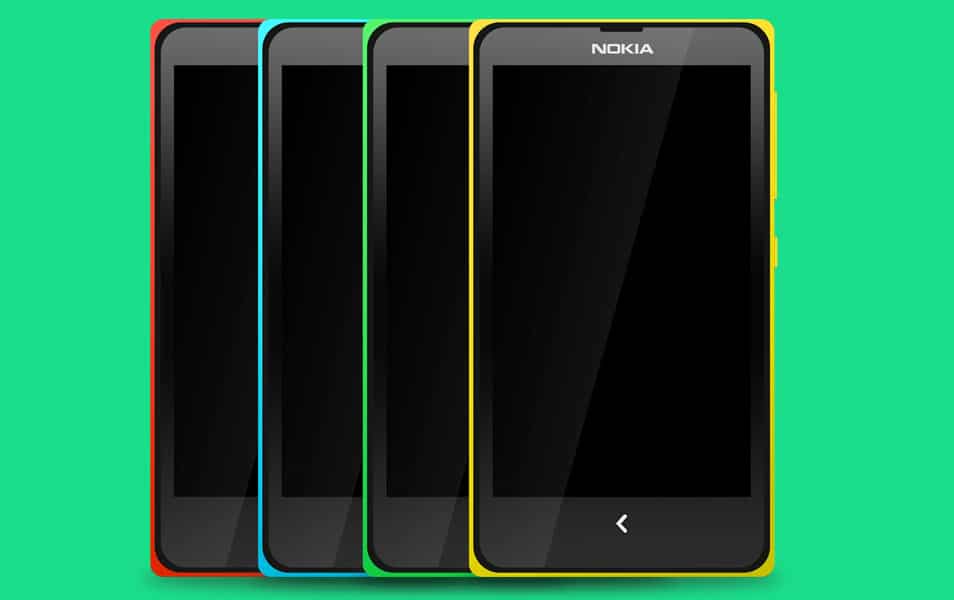 300+ Smartphone Mockup PSD Templates 294 Nokia X Mockup PSD