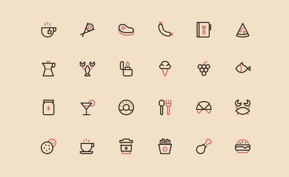 Latest Collection of Free SVG Icons & Illustrations 219 Nucleo Free Food Icons