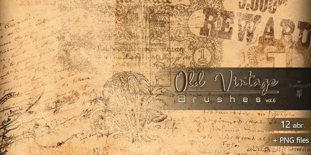 Collection of Best Photoshop Brushes 295 Old Vintage Brushes