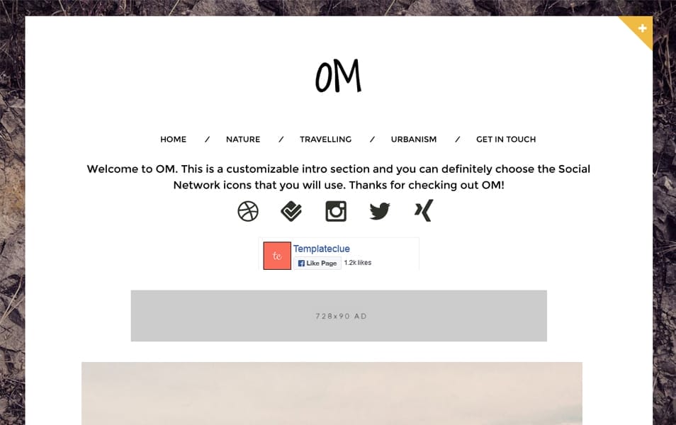 Om Responsive Minimalist Blogger Template