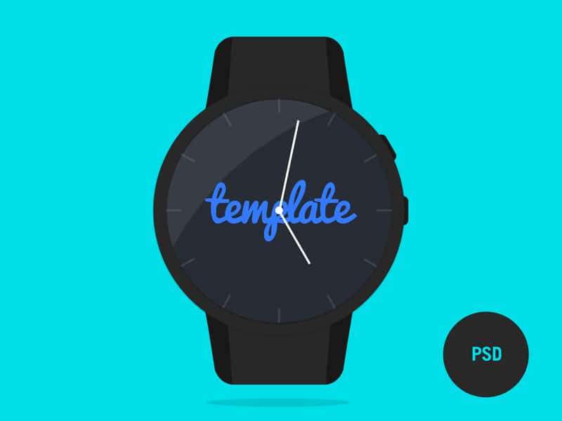 Phlat Watch PSD Template