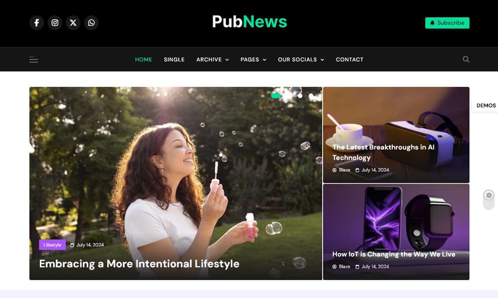 150+ Free Responsive Magazine WordPress Themes 2025 66 Pubnews