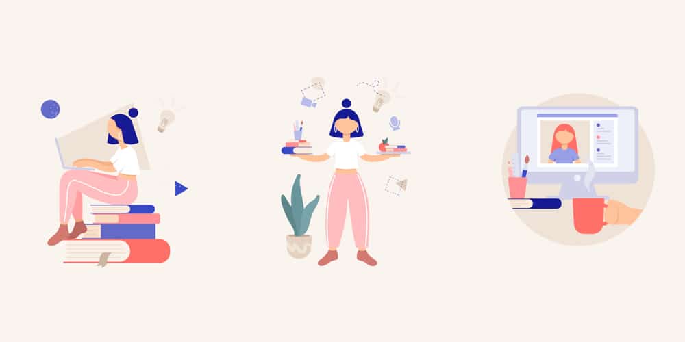Latest Collection of Free SVG Icons & Illustrations 291 Remote Work Illustrations