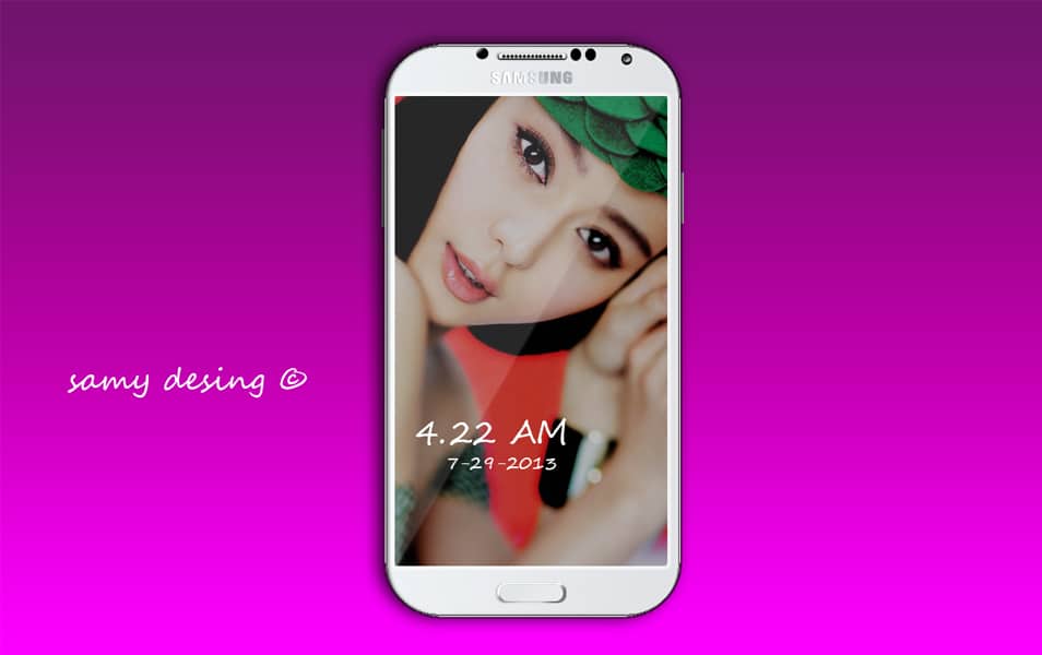 300+ Smartphone Mockup PSD Templates 116 Samsung Galaxy S4