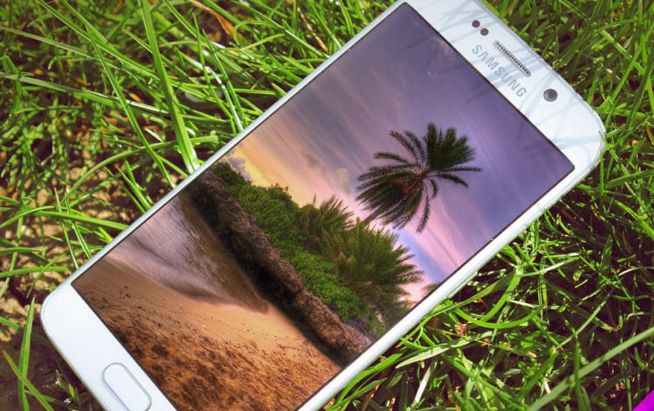 300+ Smartphone Mockup PSD Templates 85 Samsung S6 Edge Grass Mockup