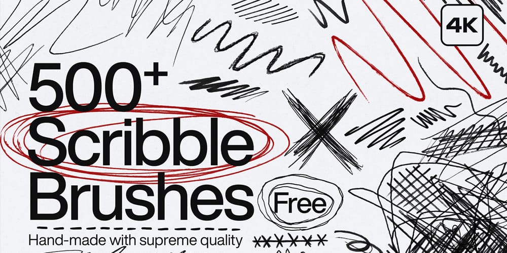 Collection of Best Photoshop Brushes 157 Scribble Photoshop Brushes