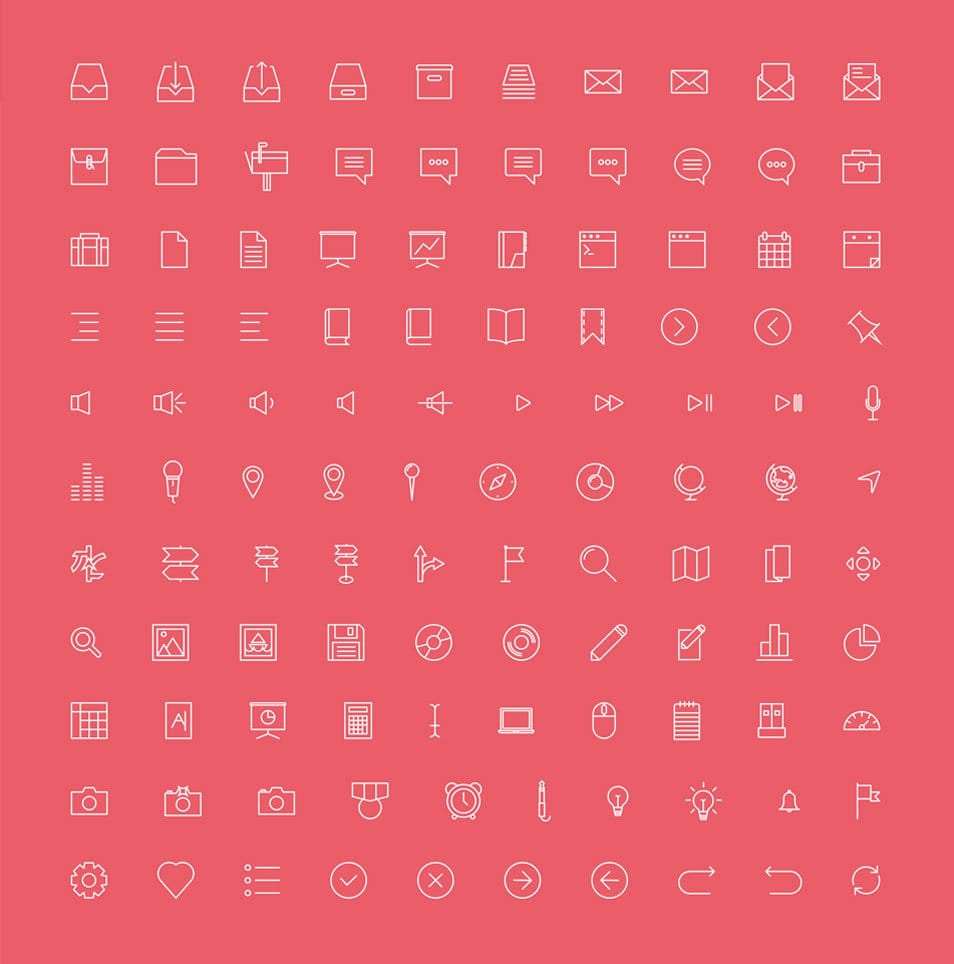 250+ Ultimate Collection of Free Line Icon Sets 42 Simple Line Icons – 100+ free icons