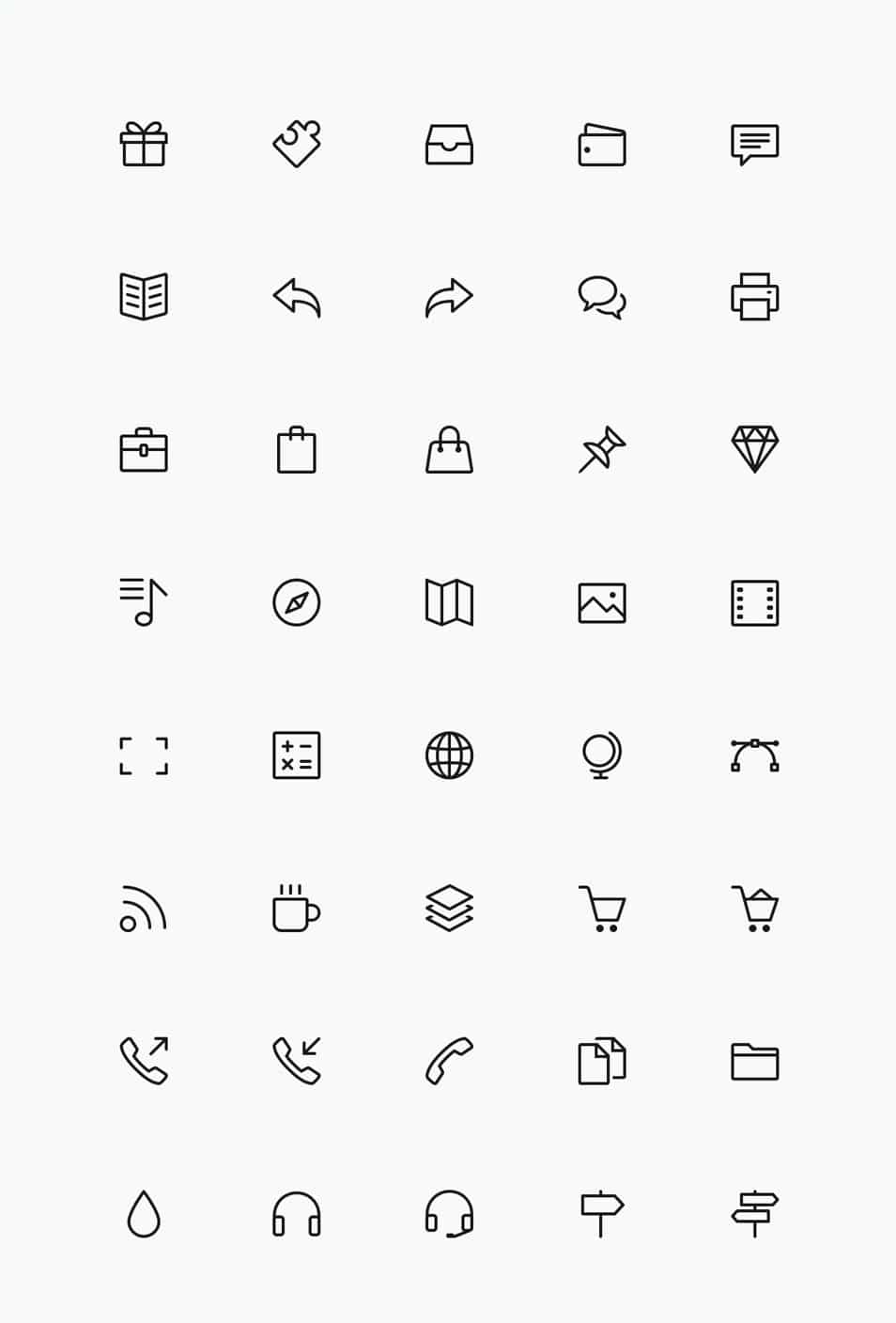 250+ Ultimate Collection of Free Line Icon Sets 2 Simple Line Icons Set Vol.3